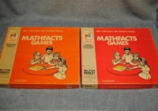 Vintage 1970 Mathfacts Games Lot Milton Bradley Level 3 5 Addition Subtraction