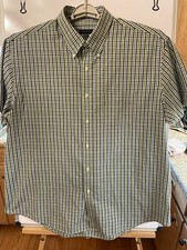 Van Heusen Men's Multicolor Plaid Short Sleeve XL 17/17.5 Classic Fit