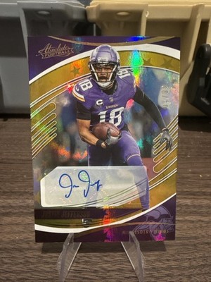 2025 Panini Absolute Justin Jefferson Gold Stars /10 Auto Vikings #5 SSP