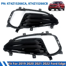 Front Fog Light Cover Chrome Trim Bezel For 2019-2024 Ford Edge Right&Left Side