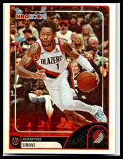 2025-26 Anfernee Simons Trailblazers NBA Hoops #95