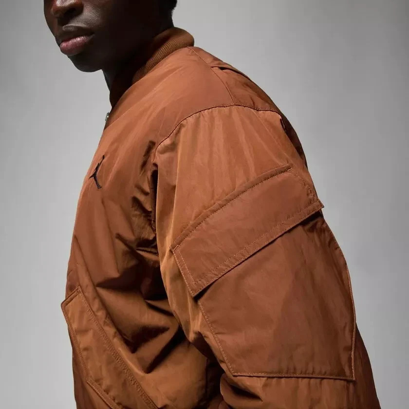 SACAI X NIKE Nike Air Jordan Essentials Renegade Bomber Giacca Marrone Britannico FB7316 281
