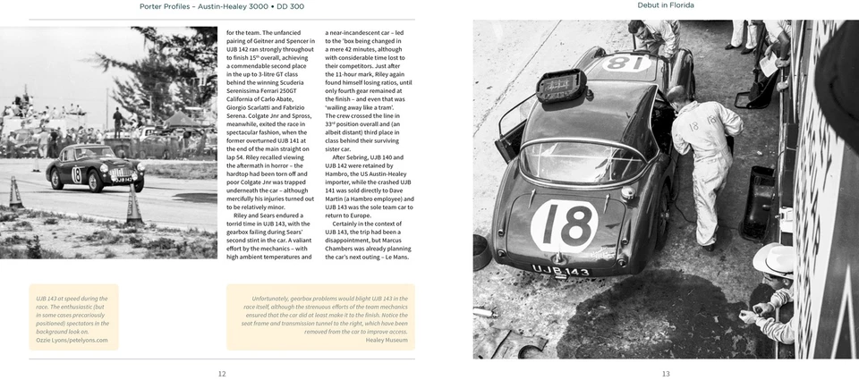 Libro Austin Healey The Story Of DD 300 John Chatham Le Mans Sebring Goodwood Foto 4 de 4