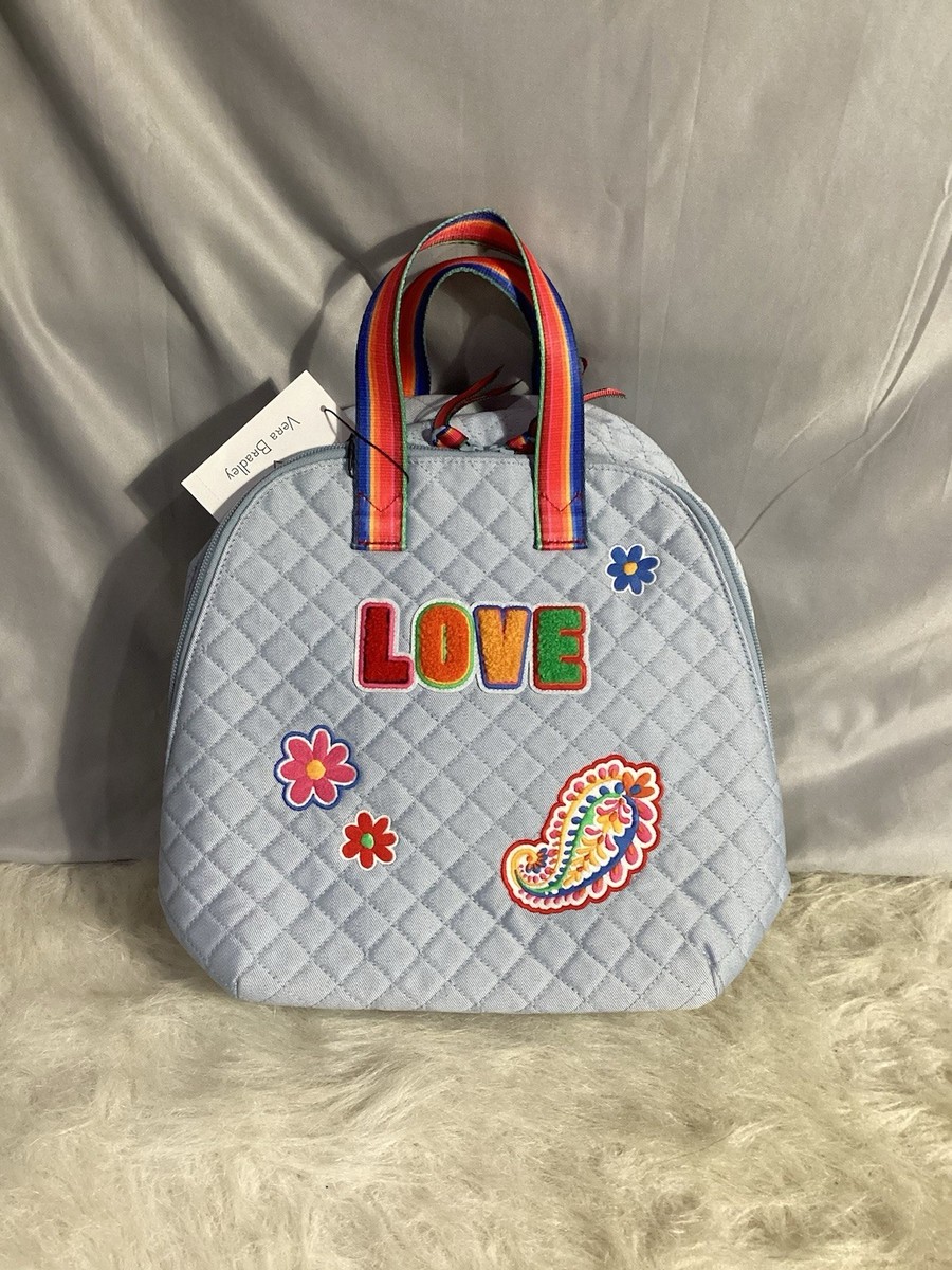 NWOT!! Vera Bradley Denim Quilted Backpack with Rainbow Accents VERA BRADLEY Large Bancroft Quilted Backpack (Women) | Nordstrom main image 3