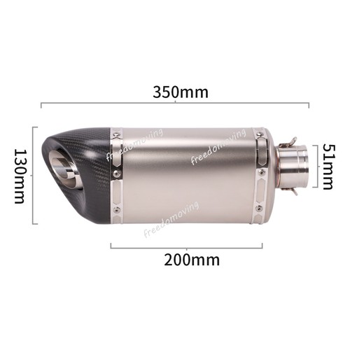 For CFMOTO 675SR 2024 2025 Exhaust System 51mm Muffler Silencer Header Link Pipe - Picture 2 of 12