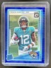 2025 Panini Donruss Optic Travis Hunter Rated Rookie Blue Hyper Prizm #201