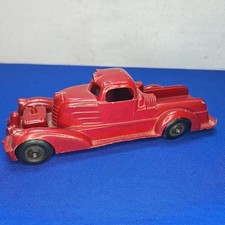 Vintage 1950s Hubley Kiddie Toy Fire Truck Diecast Red Metal USA
