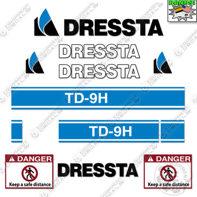Fits Dressta TD-9H Decal Kit Dozer - 7 YEAR OUTDOOR 3M VINYL!