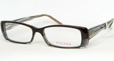 ESCADA VES 031 6PSX BROWN /CRYSTAL EYEGLASSES GLASSES FRAME 52-15-140mm Italy