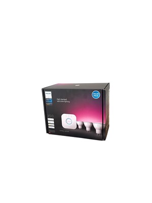 PHILIPS Hue White & Col. Amb. GU10 Dreierpack inkl. Bridge Starter Set