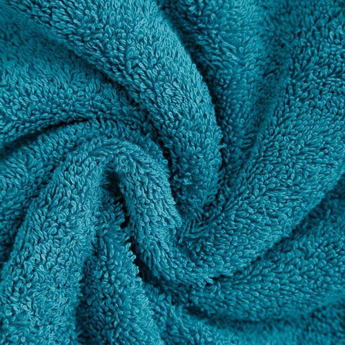 Linenland 4 Piece Cotton Bath Towels Set - Blue - Picture 2 of 4