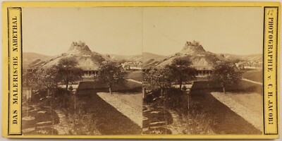 Deutschland Nahethal zu Identifizieren Foto C.H.Jacobi c1865 Stereo Vintage