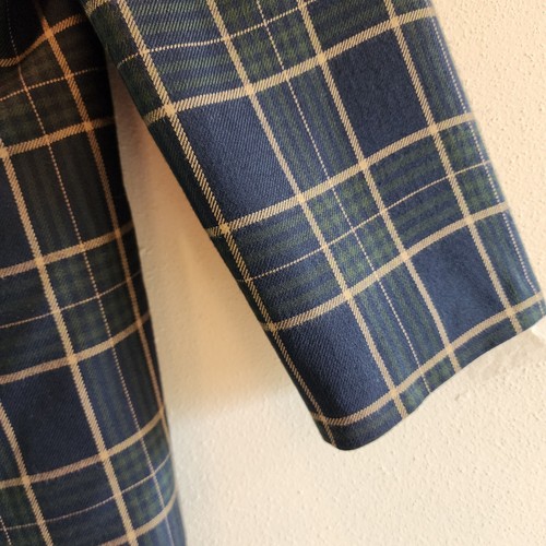 Le Suit New York Blazer Navy Green Plaid Women's Grannycore Chic Vtg Sz 16 - Picture 6 of 9