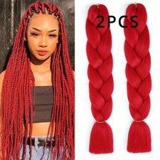 2Pcs/Pack 24Inch Braids Hair Crochet Braiding Hair Synthetic Hair Extensions