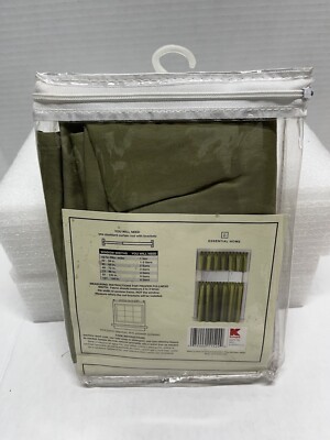 Essential Home Mix And Match One Pair Tier Curtains 60  Wide x 36  Long  Sage