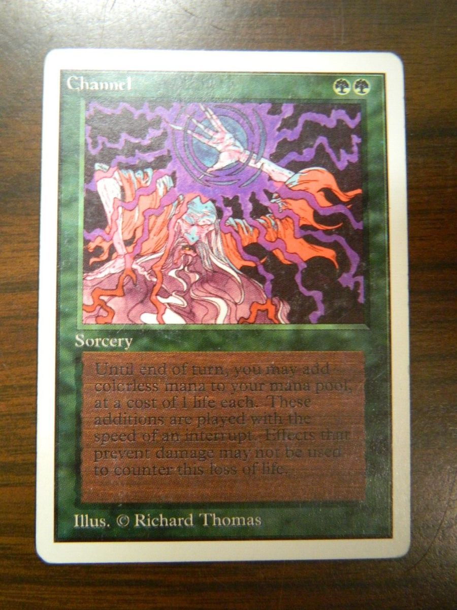 mtg cards with channel MTG Magic The Gathering Unlimited Channel LP - MP Condition