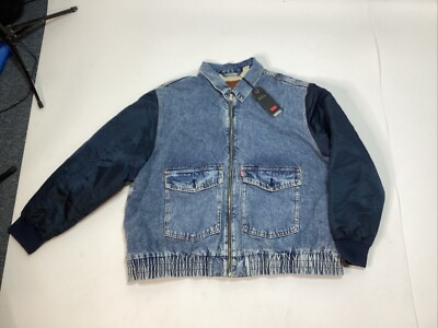 Levi s Premium Trucker Jacket Men's Size 2XL Sherpa Lined Blue Vintage Jean