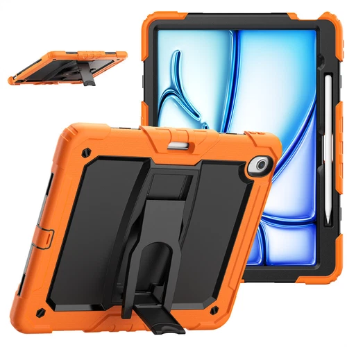 For iPad Pro 13/Air 13 11 inch Heavy Duty Full Body Case Stand Cover with Strap - Picture 11 of 30