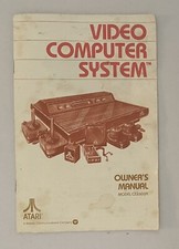 Atari 2600 Woodgrain Video Computer System Owner's Manual ONLY - CX2600A -