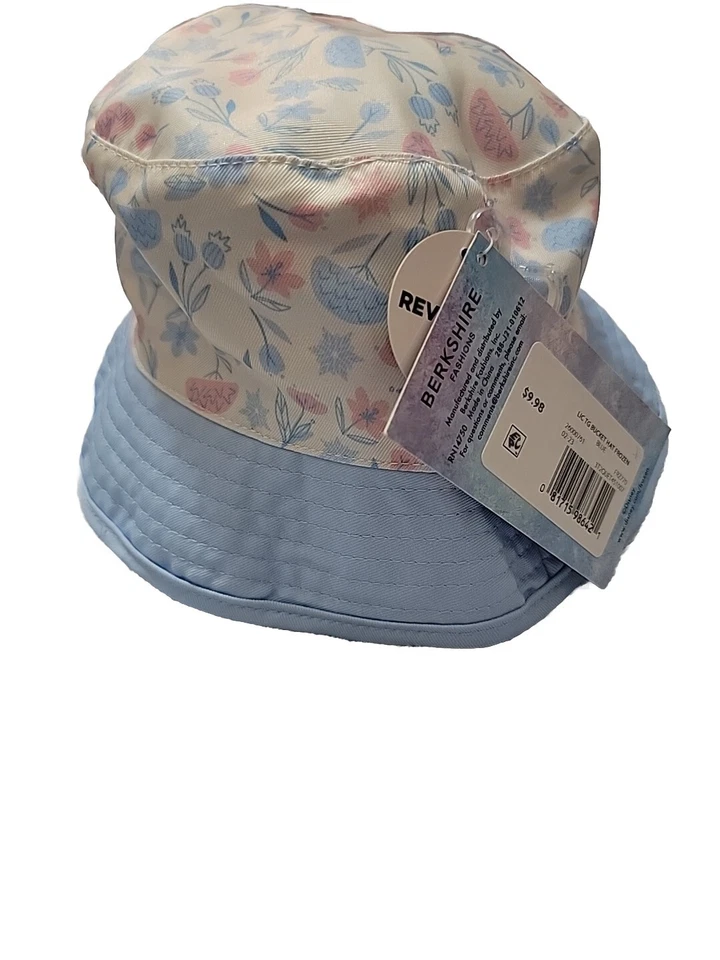Frozen Elsa & Anna Reversible Bucket Hat Blue/ Pink/ White OSFM Berkshire - Image 2 of 4