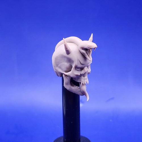Zartan Dreadnok Logo WITH Lower Jaw head - 1/12 scale unpainted - Picture 8 of 10