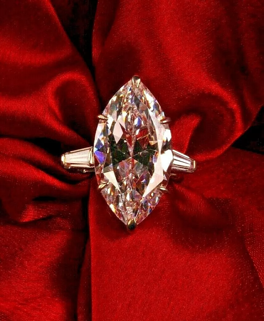 Baguette zirconia ring deals