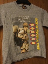 Star Wars - Episode 1 - Anakin Skywalker - Gray Shirt - Youth L - Vintage