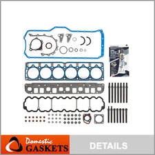 Fits 04-06 Jeep Wrangler Grand Cherokee 4.0L OHV Full Gasket Set Bolts VIN V S