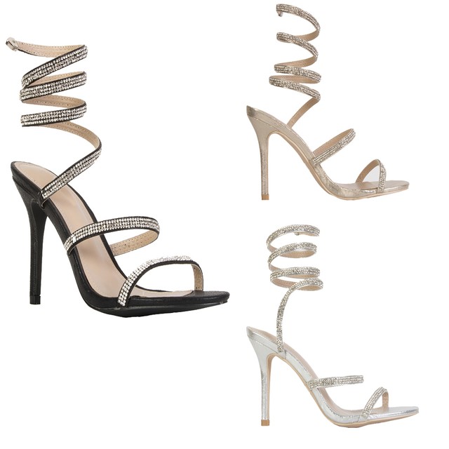 diamond wrap around heels