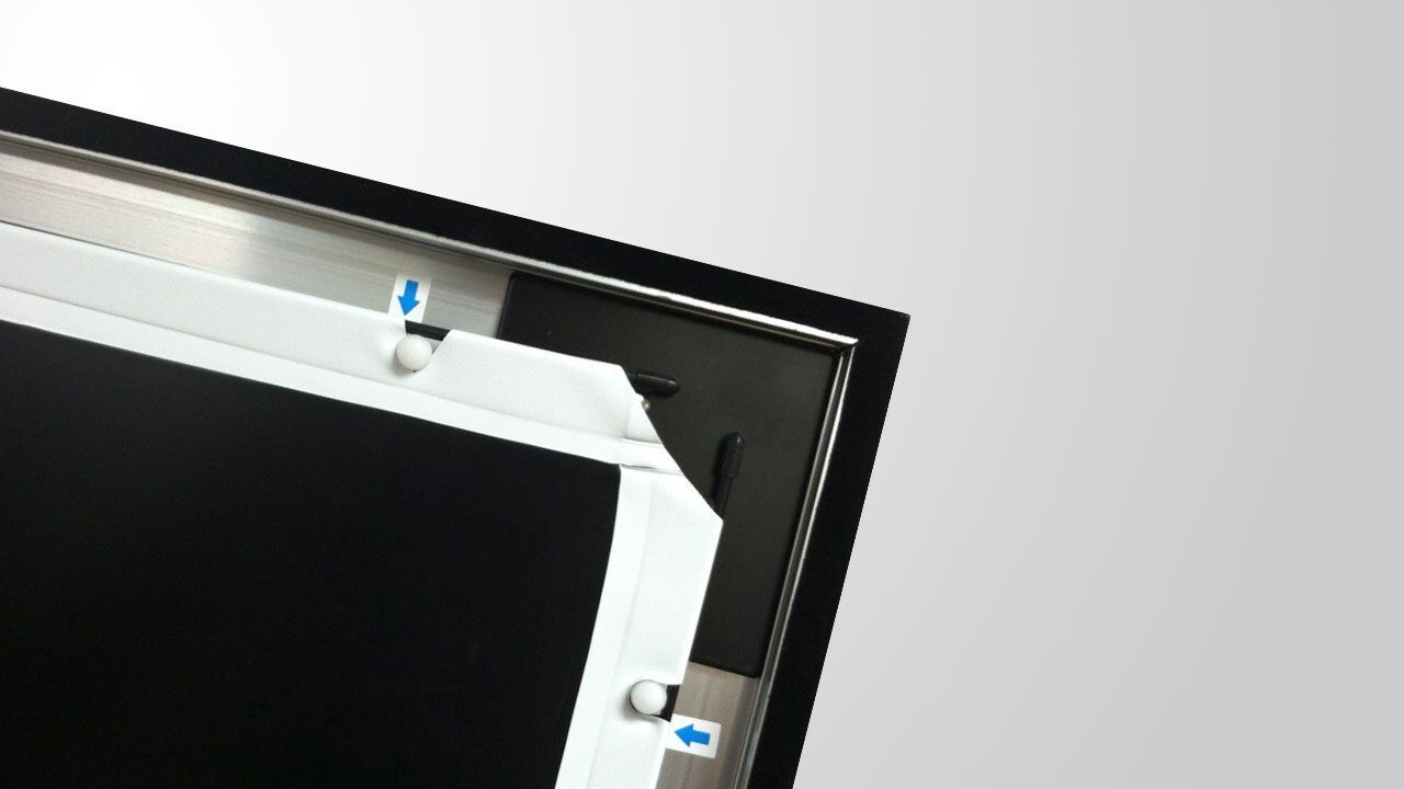 Silver Ticket Products Fixed Frame Projection Screen 16:9 4K HDTV Movie Theater - Picture 3 of 30