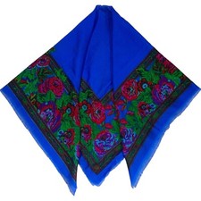 CHALLIS by Berkshire Vintage Floral Lightweight Acrylic 36  Scarf Made in Japan