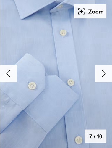 men's new slim fit light blue shirt from John Lewis. Size 16.5” Collar. RRP£40 - Picture 7 of 10