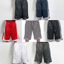 PROCLUB MENS MESH SHORTS HEAVYWEIGHT CASUAL BASKETBALL SHORTS ACTIVE