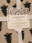Cynthia Rowley Set of 2 Beaded Charger Placemat Christmas Trees Holiday 15" — photo 5