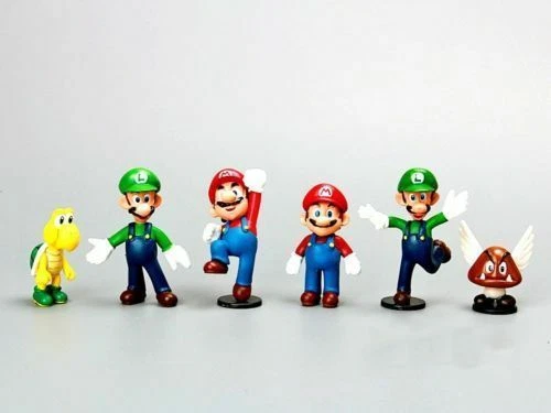 18PCS SUPER MARIO BROS ACTION FIGURES FIGURINES SET CAKE TOPPER DECOR KIDS TOY - image 3 of 4