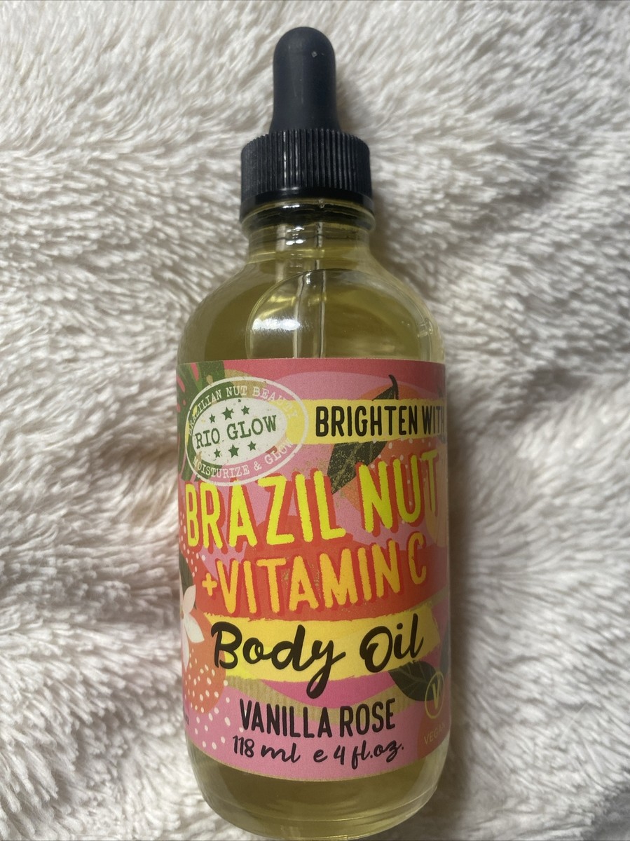 Rio Glow Brazil Nut Vitamin C Body Oil~Vanilla Rose~ fl oz New