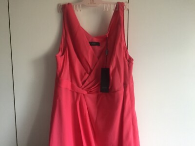 Esprit Coral dress Medium size12 New with tags lined RRP £55
