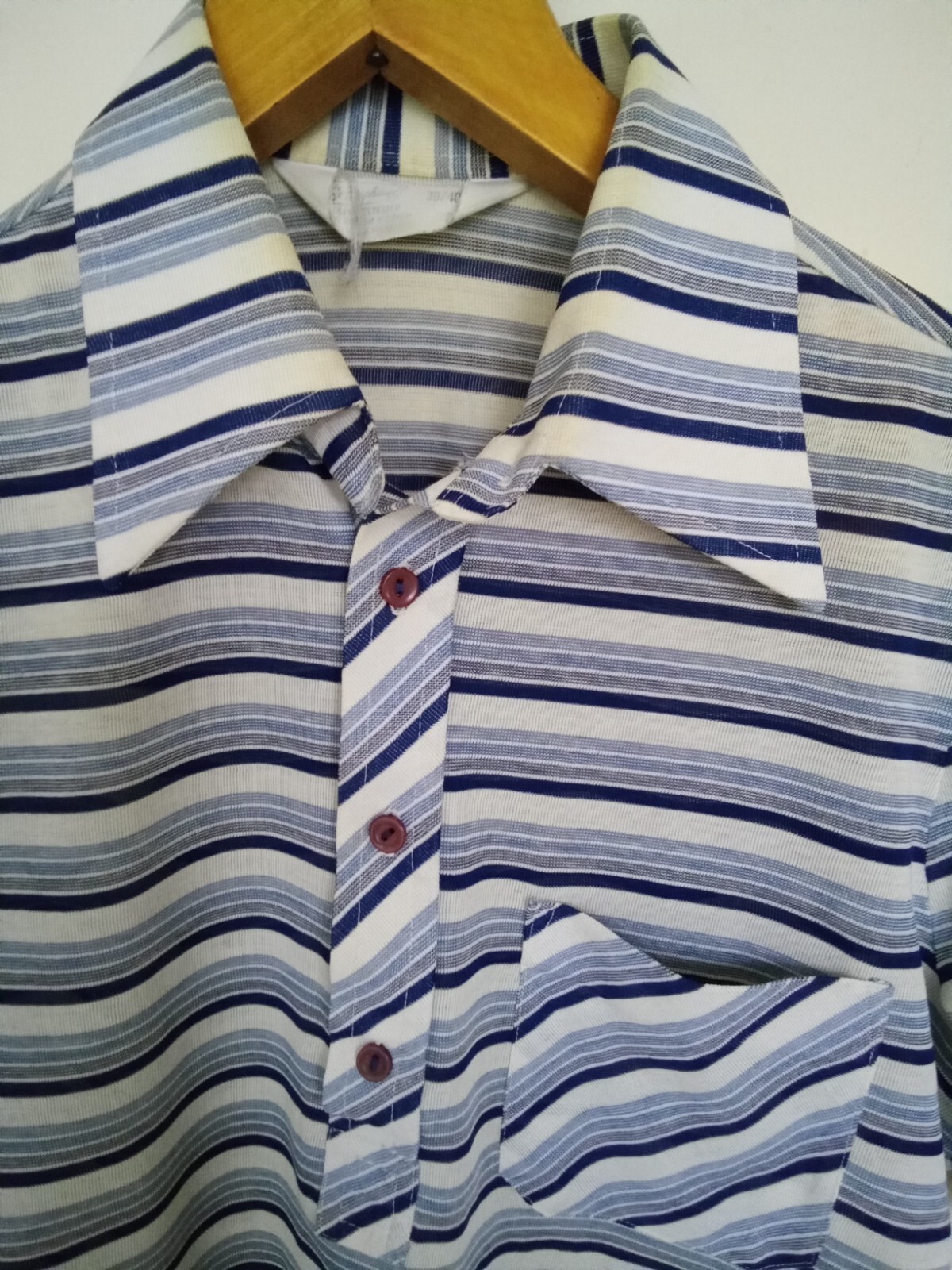 Vintage 70s Mens Dagger Collar Shirt Medium Disco eBay