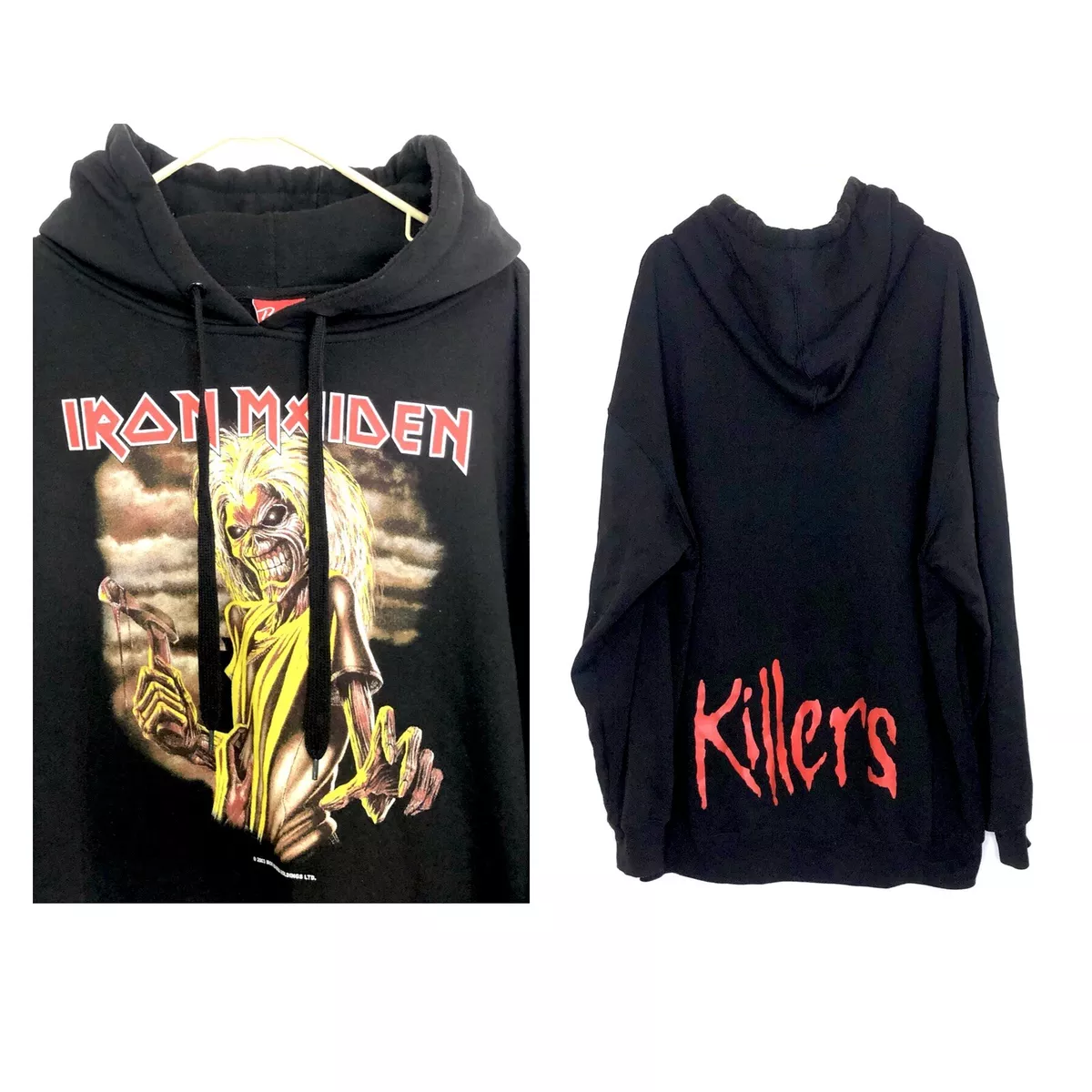 Vintage Iron Maiden Hoodie Killers Pullover Mens 2XL 2003 Bravado