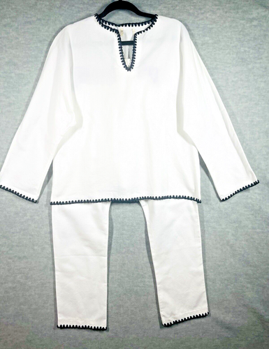 Yoli & Otis Valan Organic Cotton Pants & Top Youth Size 12 Coastal Lagenlook NWT