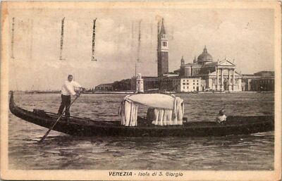 Venice Italy Isle of Saint Giorgio Postcard Used (34807) | eBay
