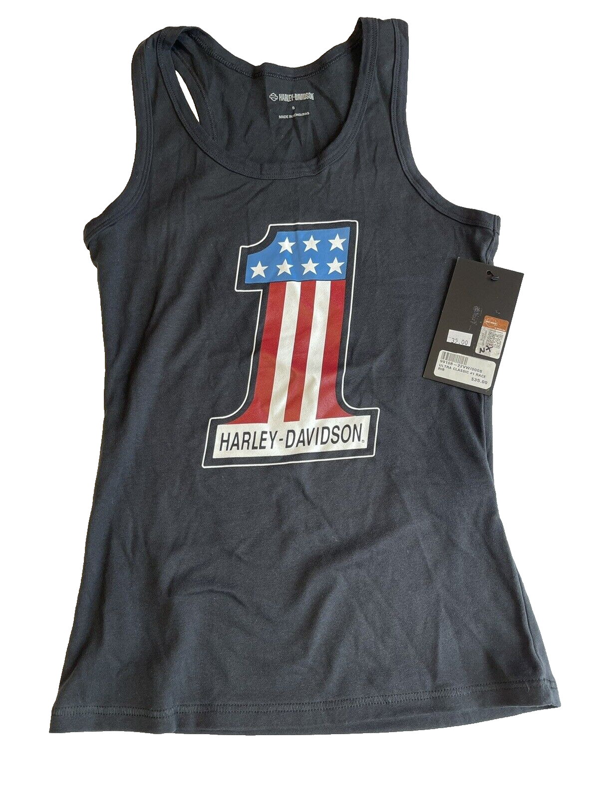 Harley-Davidson Women’s Black Tank Top Size Small #1 99108-22VW - S