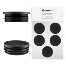 Louver Plugs for Round Pipes Cover Caps End Caps Round Pipe Cover Black