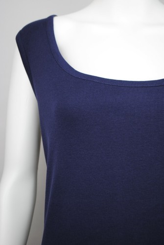 Womens B.C Long Vest Tank Top Ribbed Lycra STRETCH Plus Size 26 to 32 Mama - Picture 14 of 30