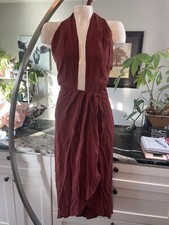 Red Banana Republic Halter Summer Dress New With Tags Women's Size O