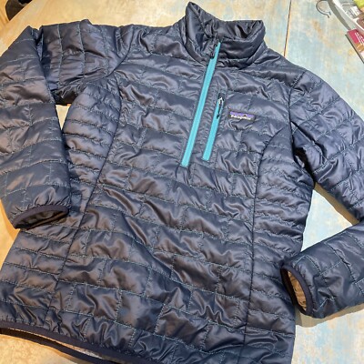 204 . PATAGONIA Nano Puff Primaloft 1/2 Zip Pullover Jacket