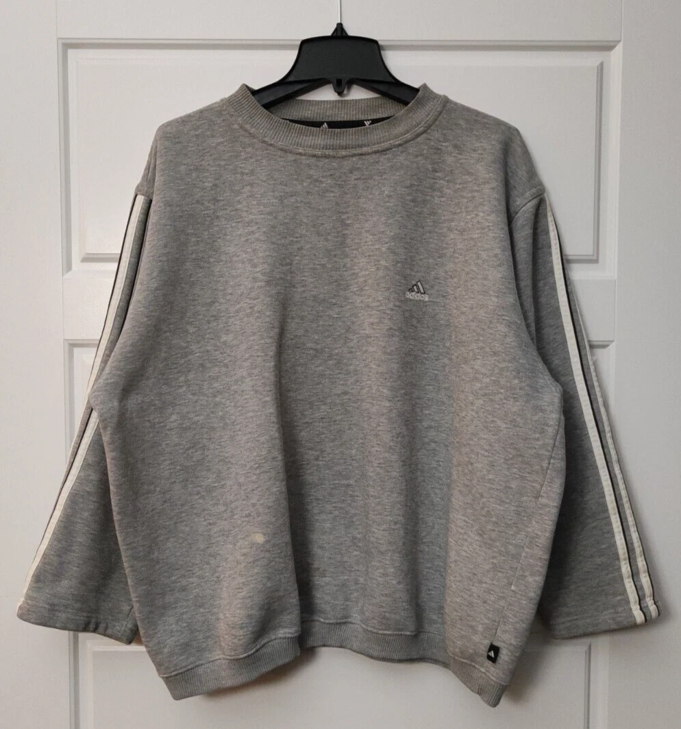 Vintage adidas grey sweatshirt 2025