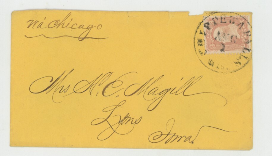 Mr Fancy Cancel Sc 65 Ohippewa Falls Wis CDS Lyons Iowa Cvr 763 eBay