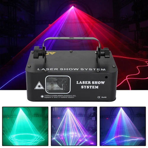500mW DMX RGB LED Laser Beam Scanner Projector DJ Disco Party Stage Laser Lights - Picture 10 of 24