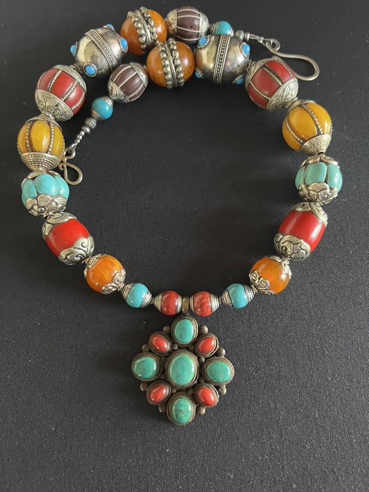 Tibetan Ethnic Style Retro Bohemian Necklace Pendant Beads With Jewelry main image 0